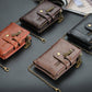 Portefeuille RFID pour hommes avec chaîne, porte-parole rétro-bifold